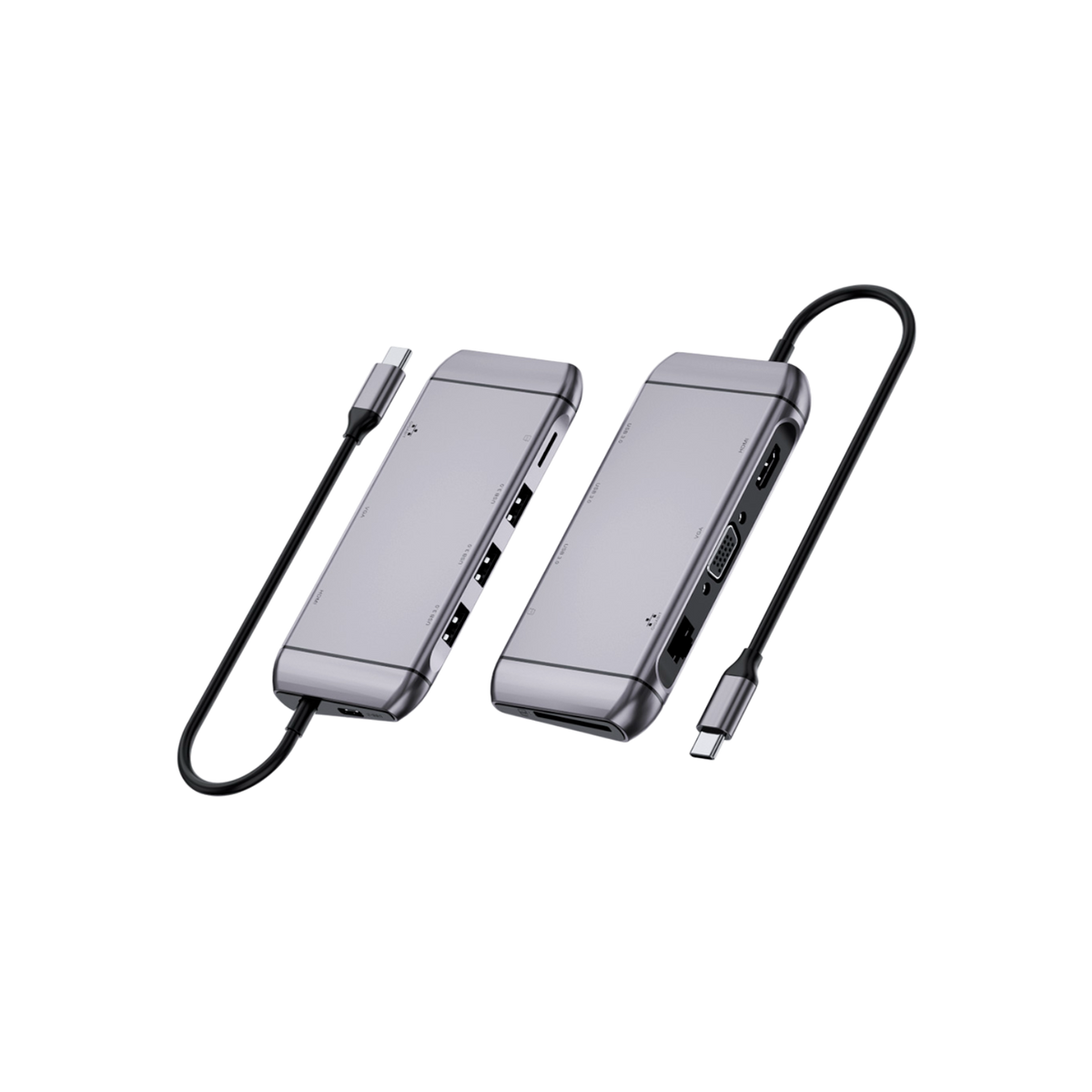 Wielofunkcyjna stacja dokująca REAL-EL CQ-900 USB-C.