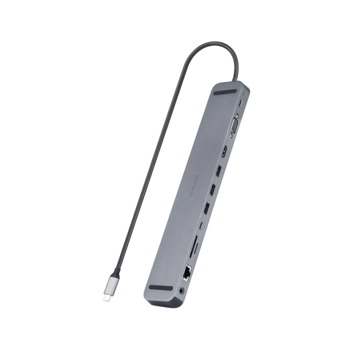 Wielofunkcyjna stacja dokująca REAL-EL CQ-1000 USB-C.