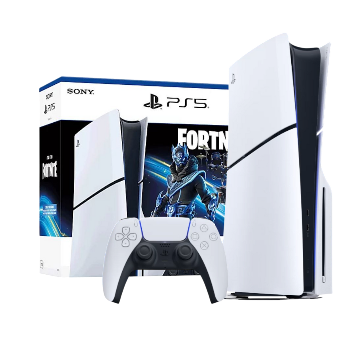 Konsola Sony PlayStation 5 Slim Standard Blu-Ray + Fortnite Cobalt.