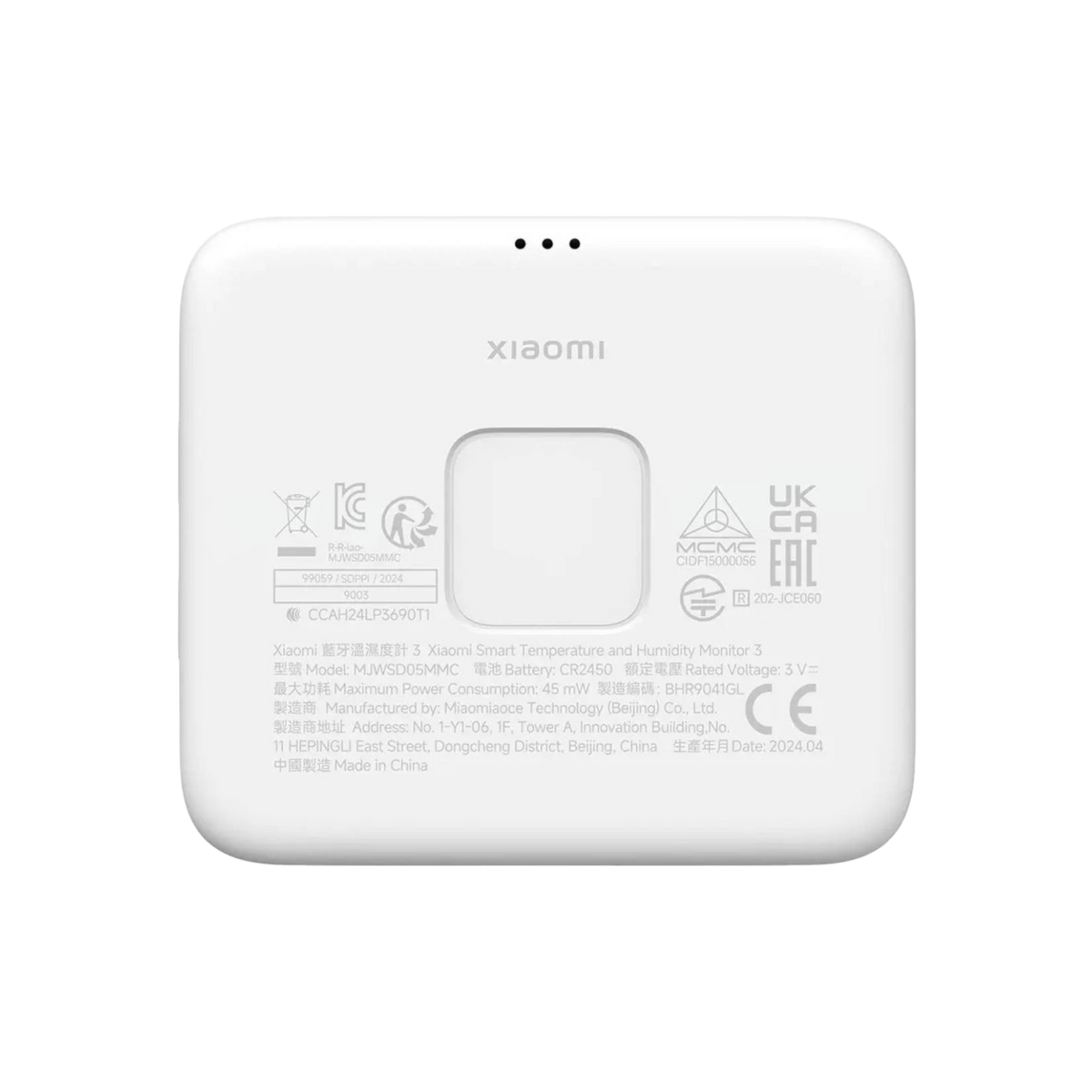 Xiaomi Smart Temperature and Humidity Monitor 3.