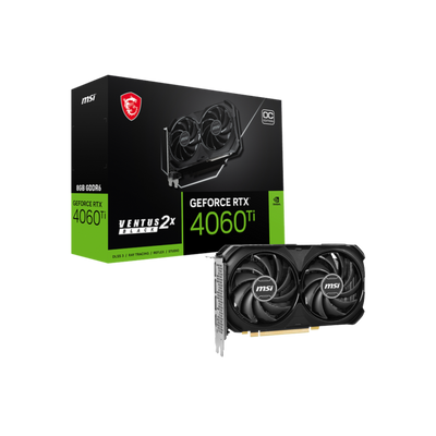 Karta graficzna MSI GeForce RTX 4060 Ti VENTUS 2X BLACK OC 8GB GDDR6.
