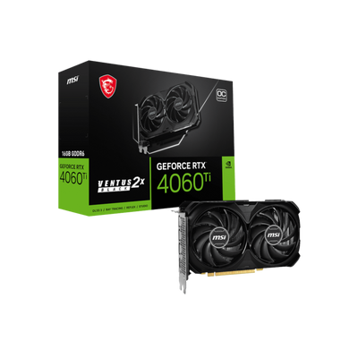 Karta graficzna MSI GeForce RTX 4060 Ti VENTUS 2X BLACK OC 16GB GDDR6.