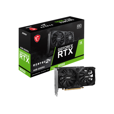 Karta graficzna MSI GeForce RTX 3050 VENTUS 2X OC 6GB GDDR6.