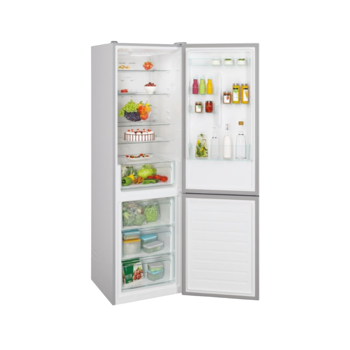 Lodówka wolnostojąca Candy CCE3T620FS No Frost 200cm.