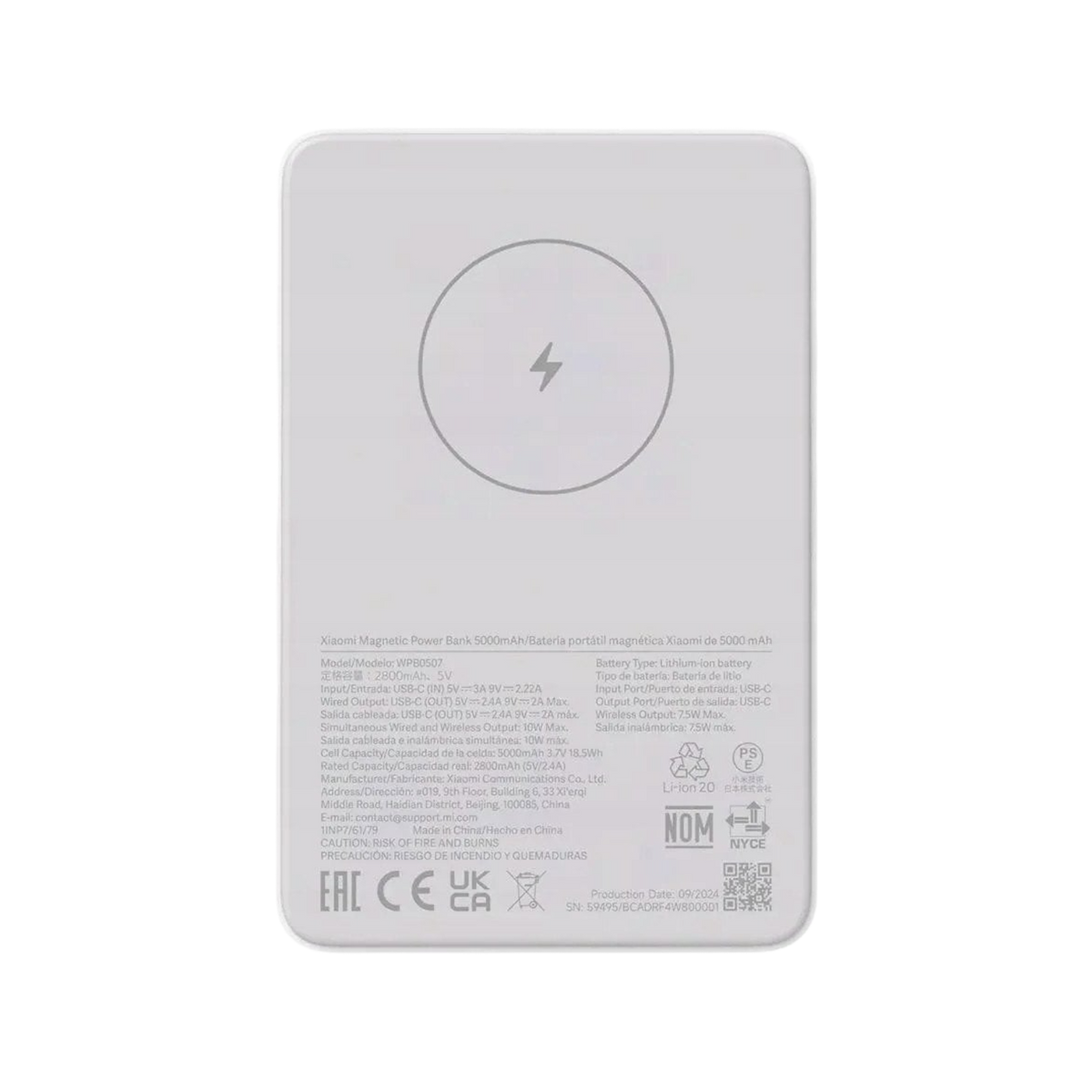 Powerbank Xiaomi Magnetic Power Bank 5000mAh GL.