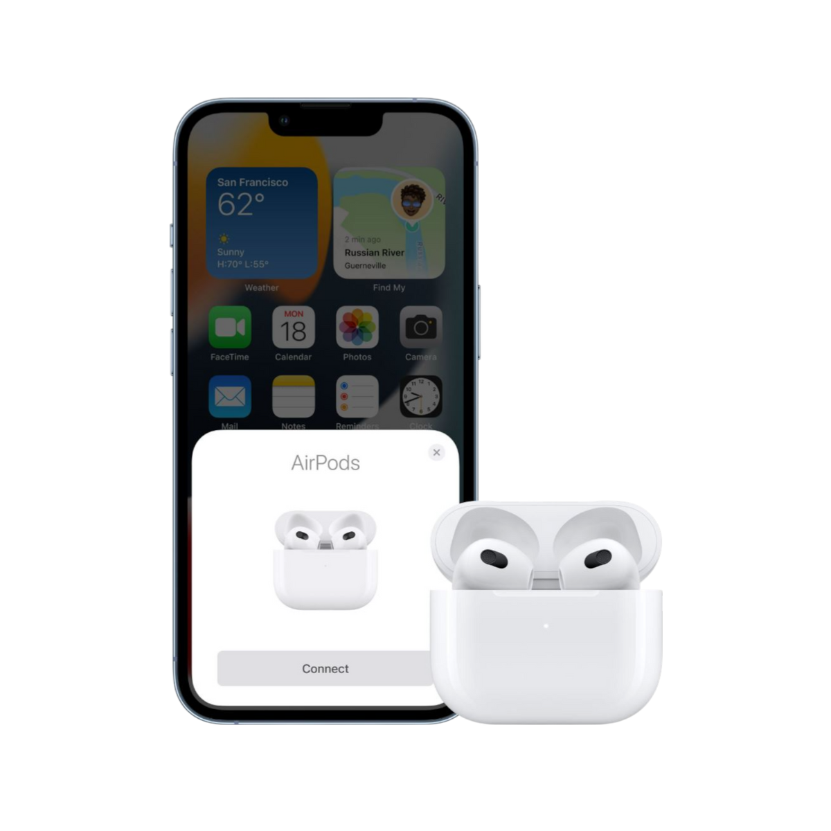 Słuchawki bezprzewodowe Apple AirPods 3 Lightning.