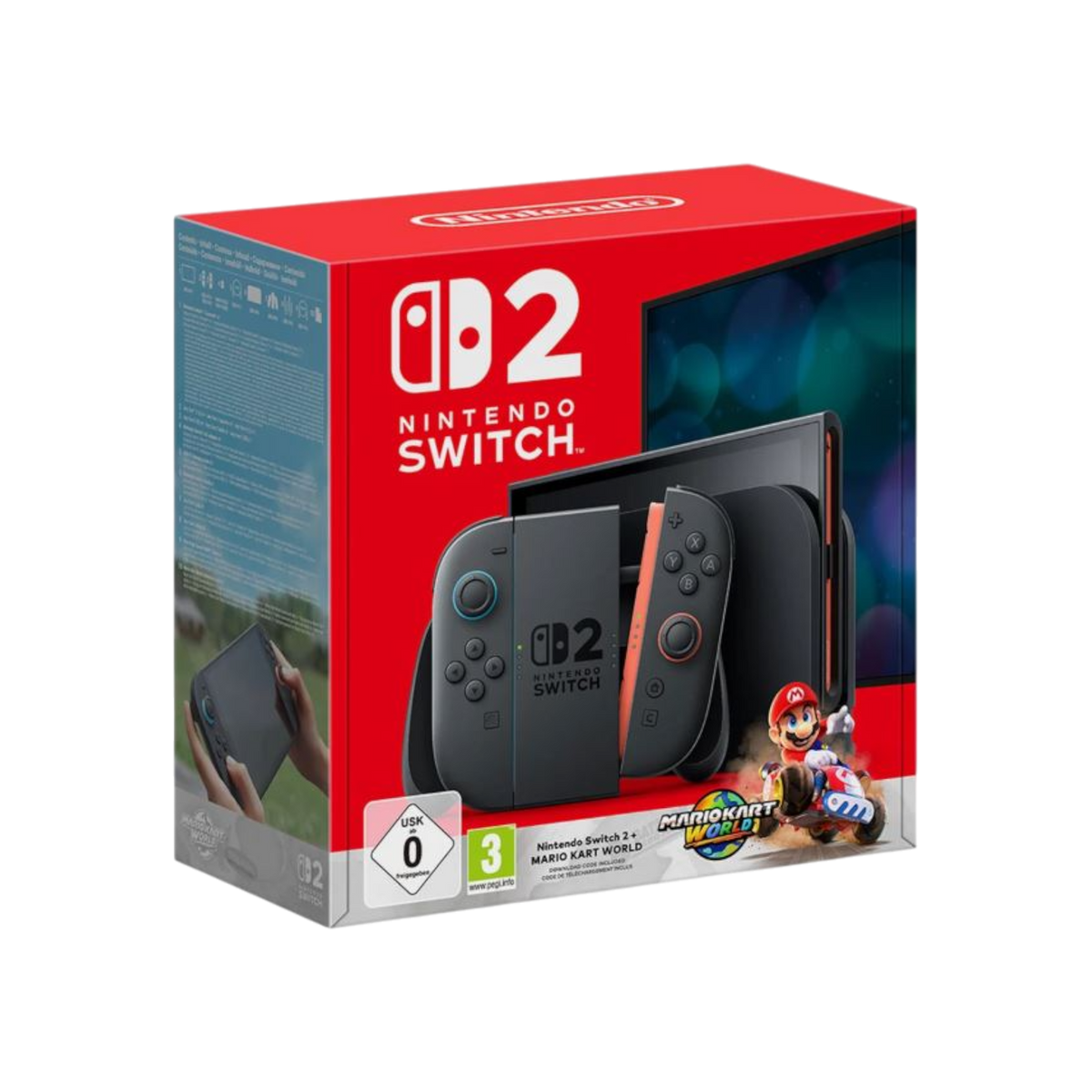 Konsola Nintendo Switch 2 + Mario Kart World.