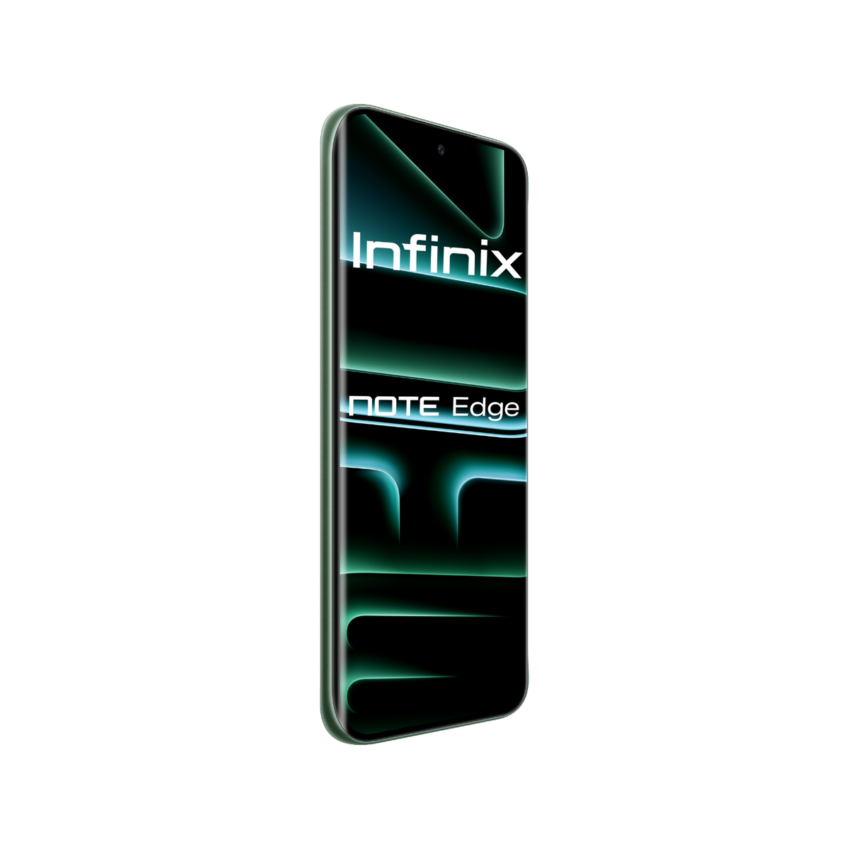 Smartfon Infinix NOTE Edge 5G Zielony Przedni, lewy bok
