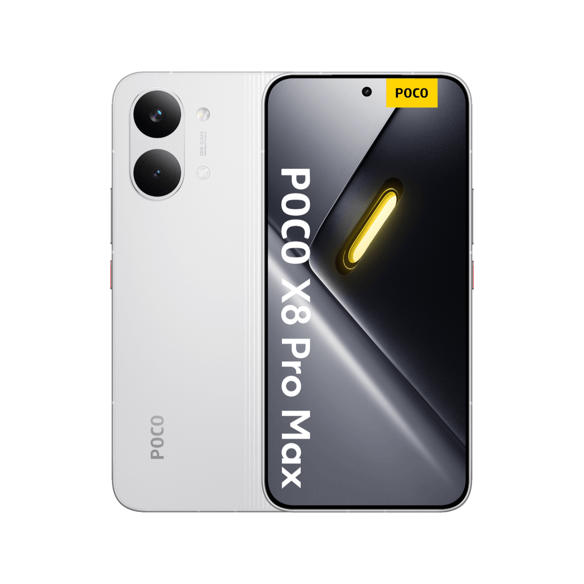 Smartfon POCO X8 Pro Max Biały Przednia i tylna obudowa