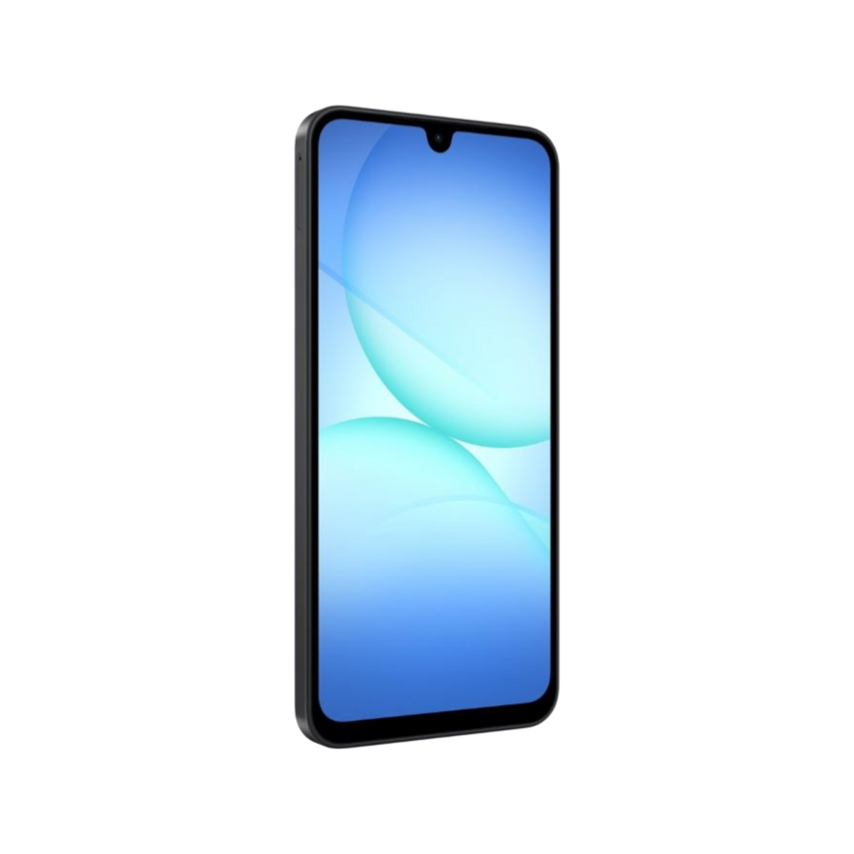 Smartfon Samsung Galaxy A17 4G Czarny Przedni, lewy bok