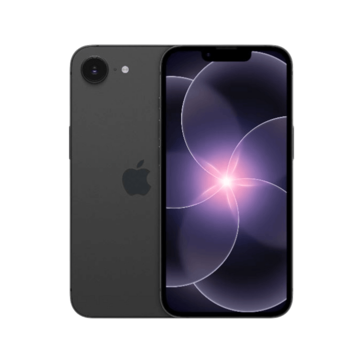 Smartfon Apple iPhone 17e E-SIM Czarny Przednia i tylna obudowa