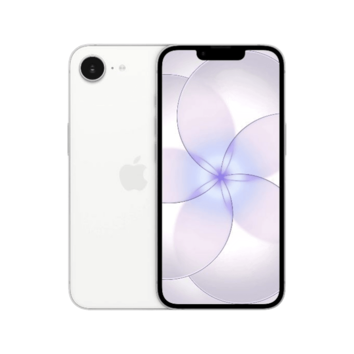 Smartfon Apple iPhone 17e E-SIM Biały Przednia i tylna obudowa