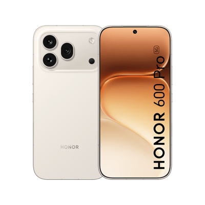 Smartfon HONOR 600 Pro White Gold Front and Back