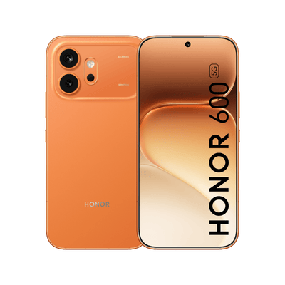 Smartfon HONOR 600 Orange Front and Back