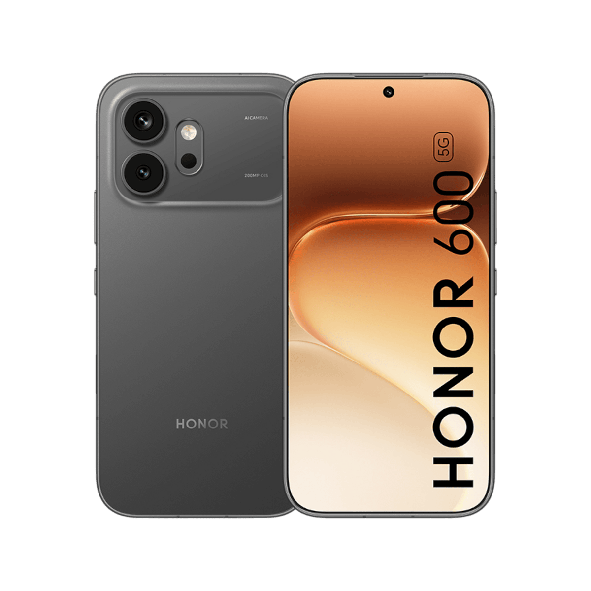 Smartfon HONOR 600 Black Front and Back