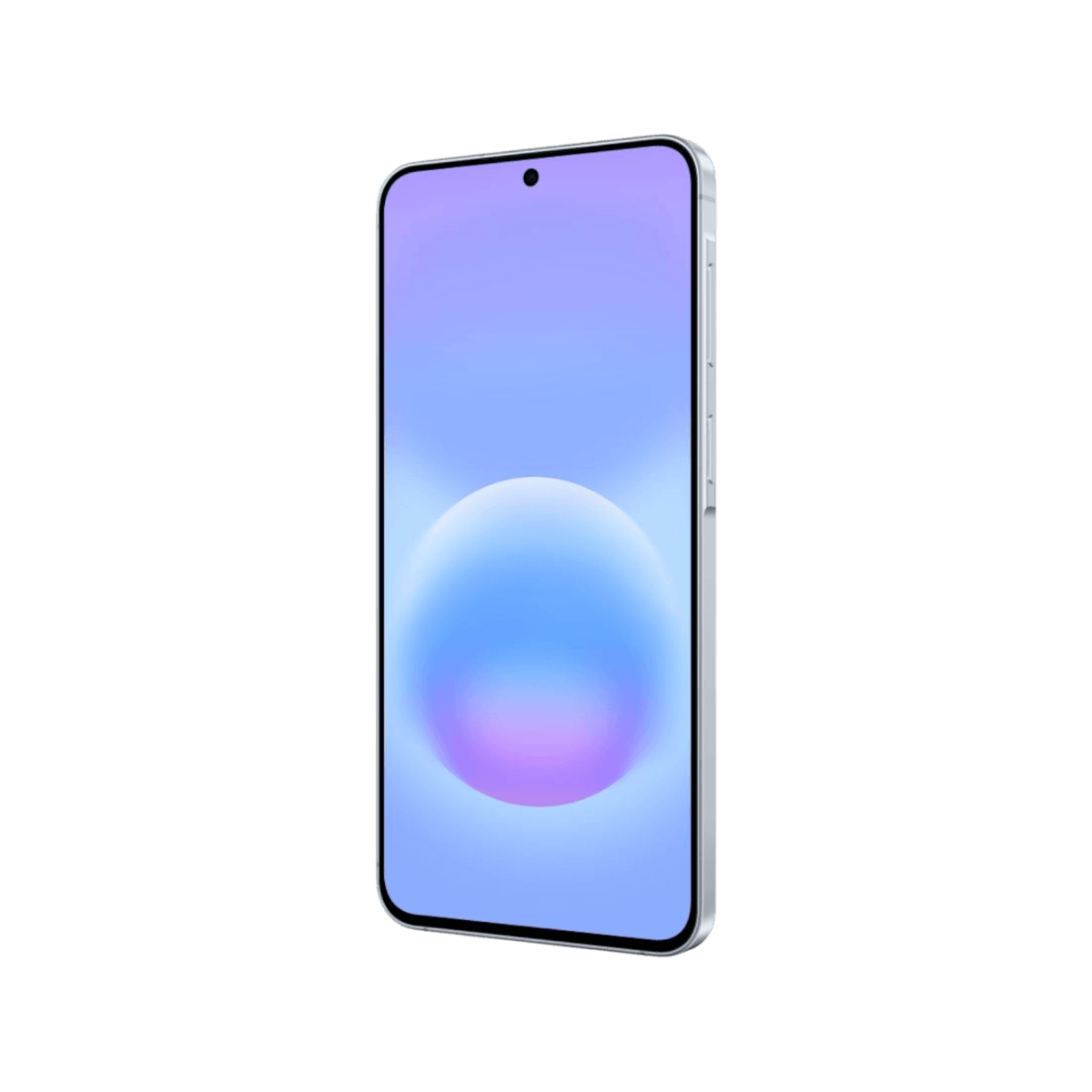 Smartfon Samsung Galaxy A57 5G Jasnoniebieski Przedni, prawy bok obudowy