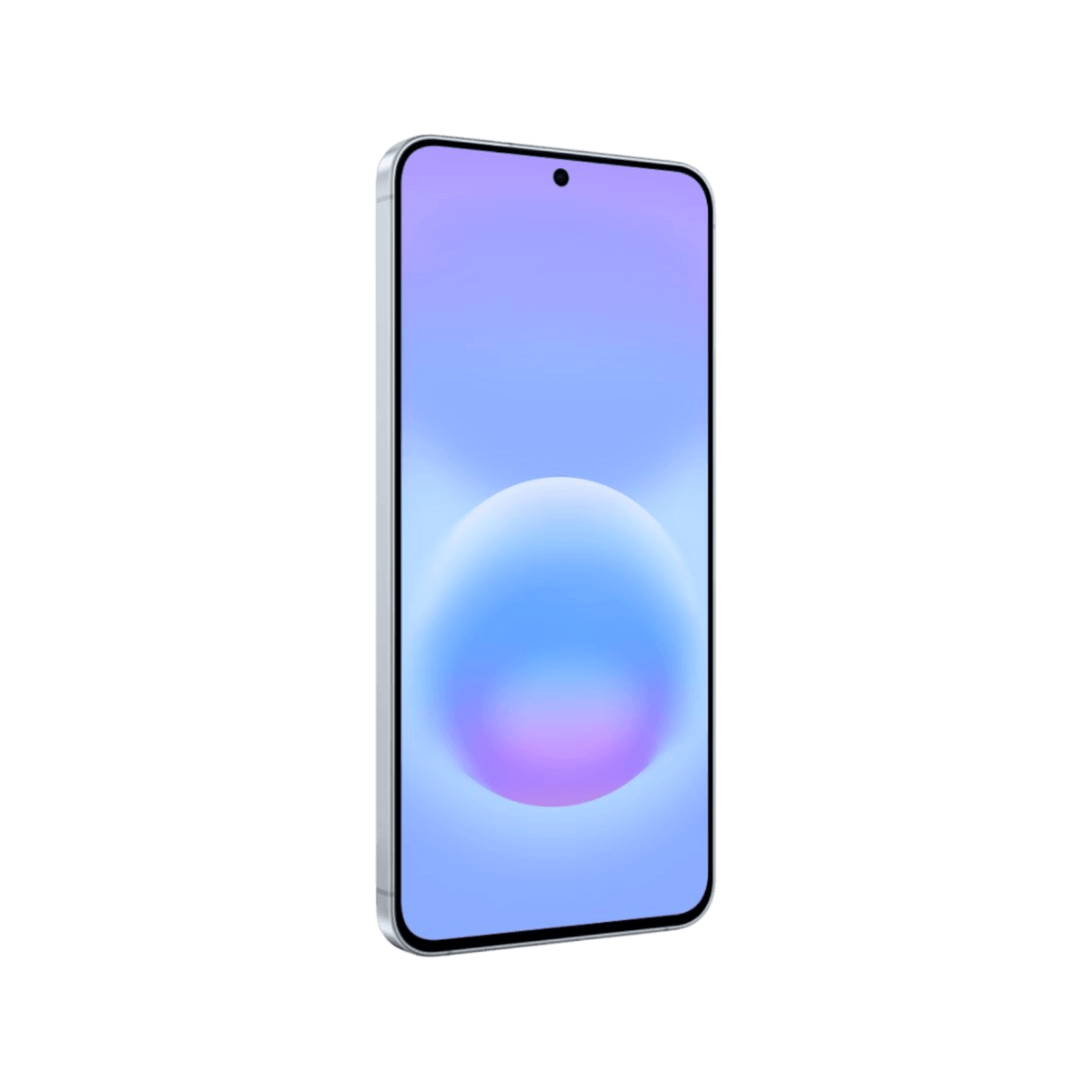 Smartfon Samsung Galaxy A57 5G Jasnoniebieski Przedni, lewy bok obudowy
