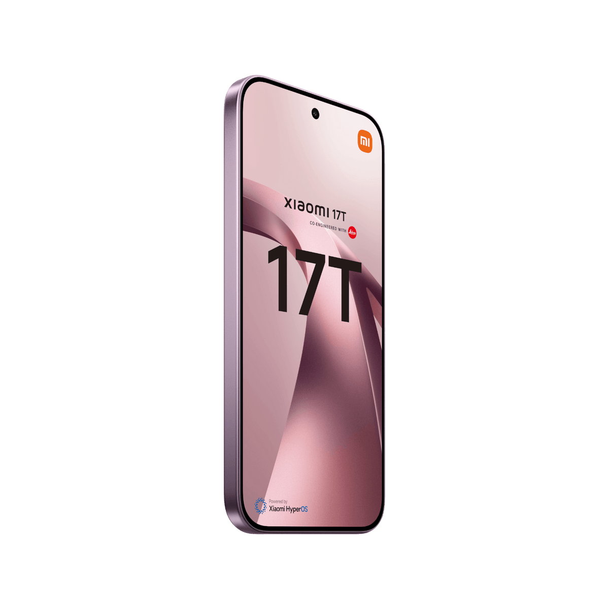 Telefon Xiaomi 17T Fioletowy Przedni, lewy bok obudowy