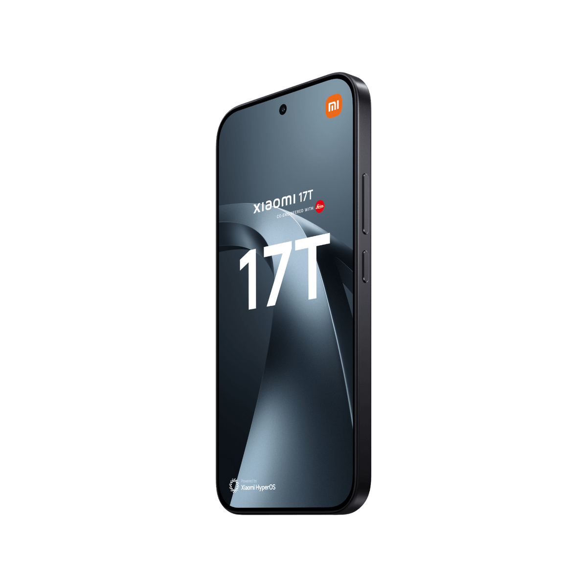 Telefon Xiaomi 17T Czarny Przedni, prawy bok obudowy