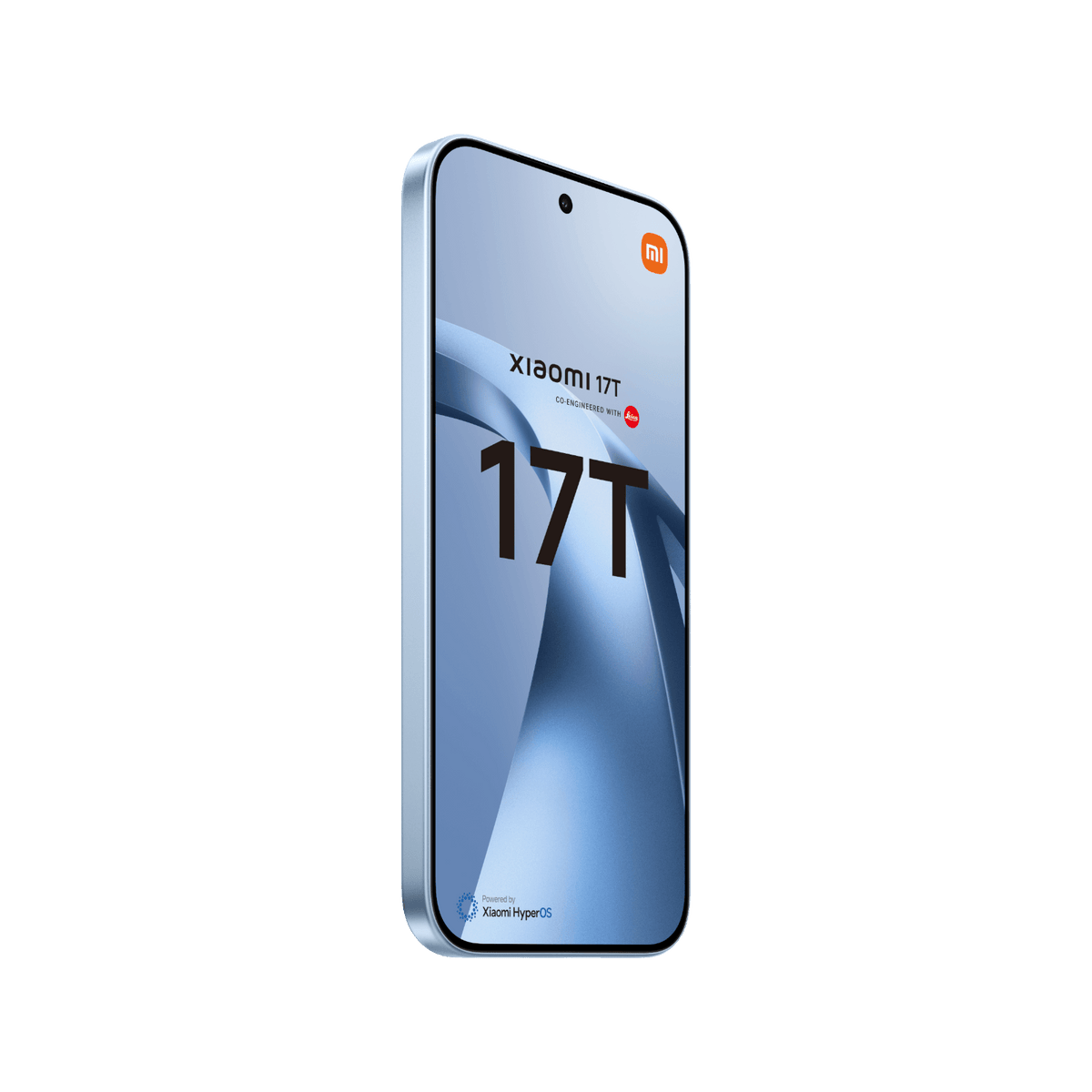 Telefon Xiaomi 17T Niebieski Przedni, lewy bok