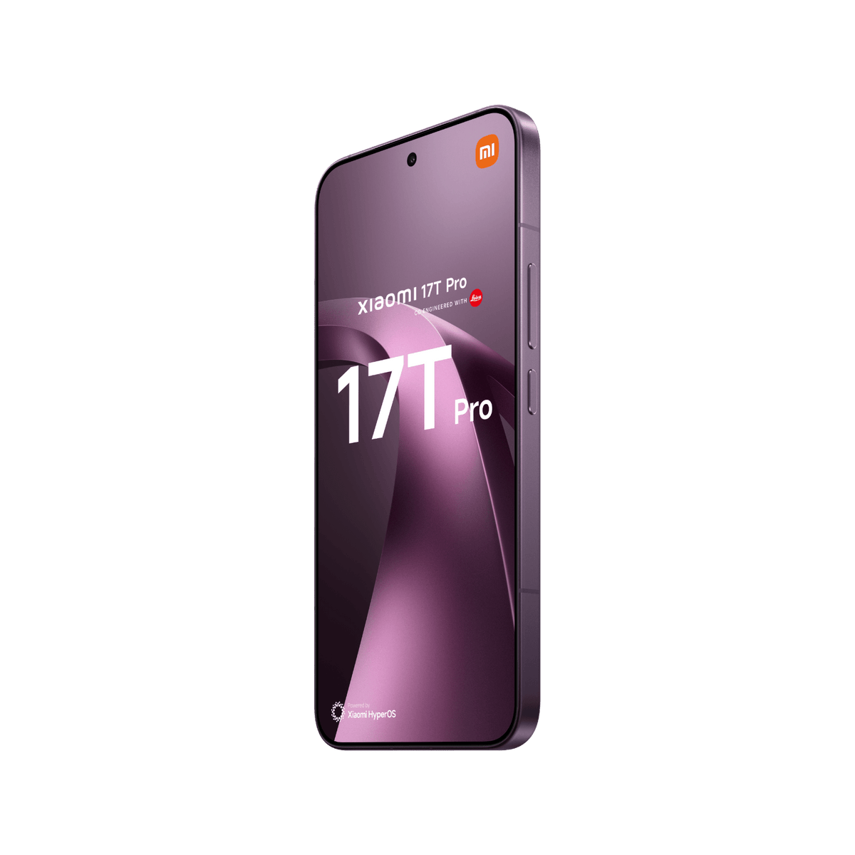 Telefon Xiaomi 17T Pro Głęboki fiolet Prawy, przedni bok