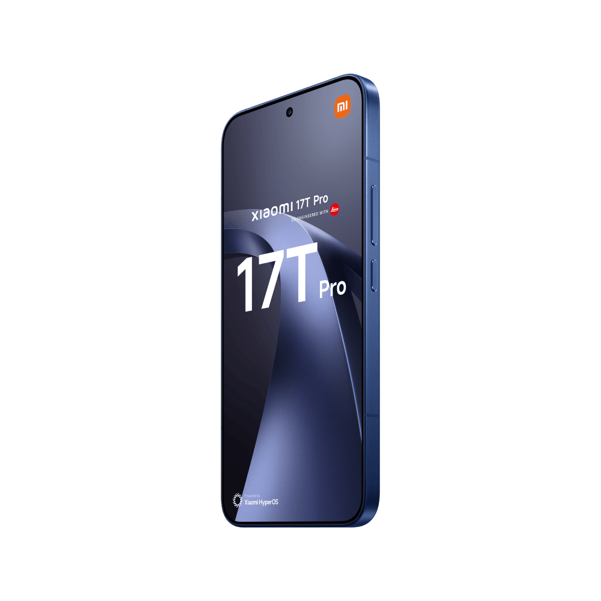 Telefon Xiaomi 17T Pro Ciemnoniebieski Prawy, przedni bok obudowy
