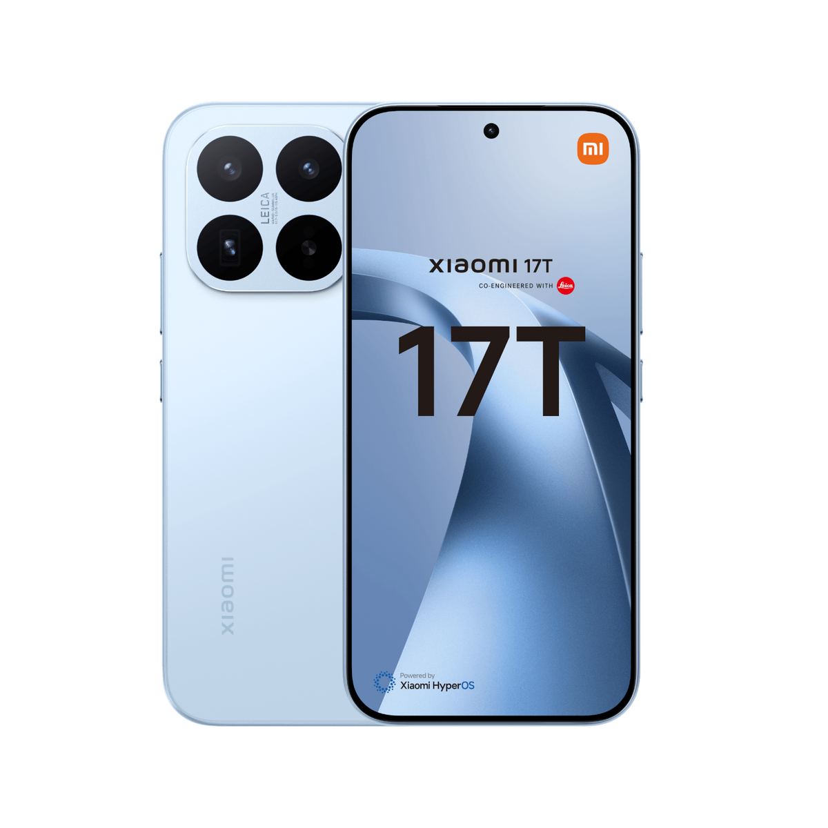 Telefon Xiaomi 17T Niebieski Przednia i tylna obudowa