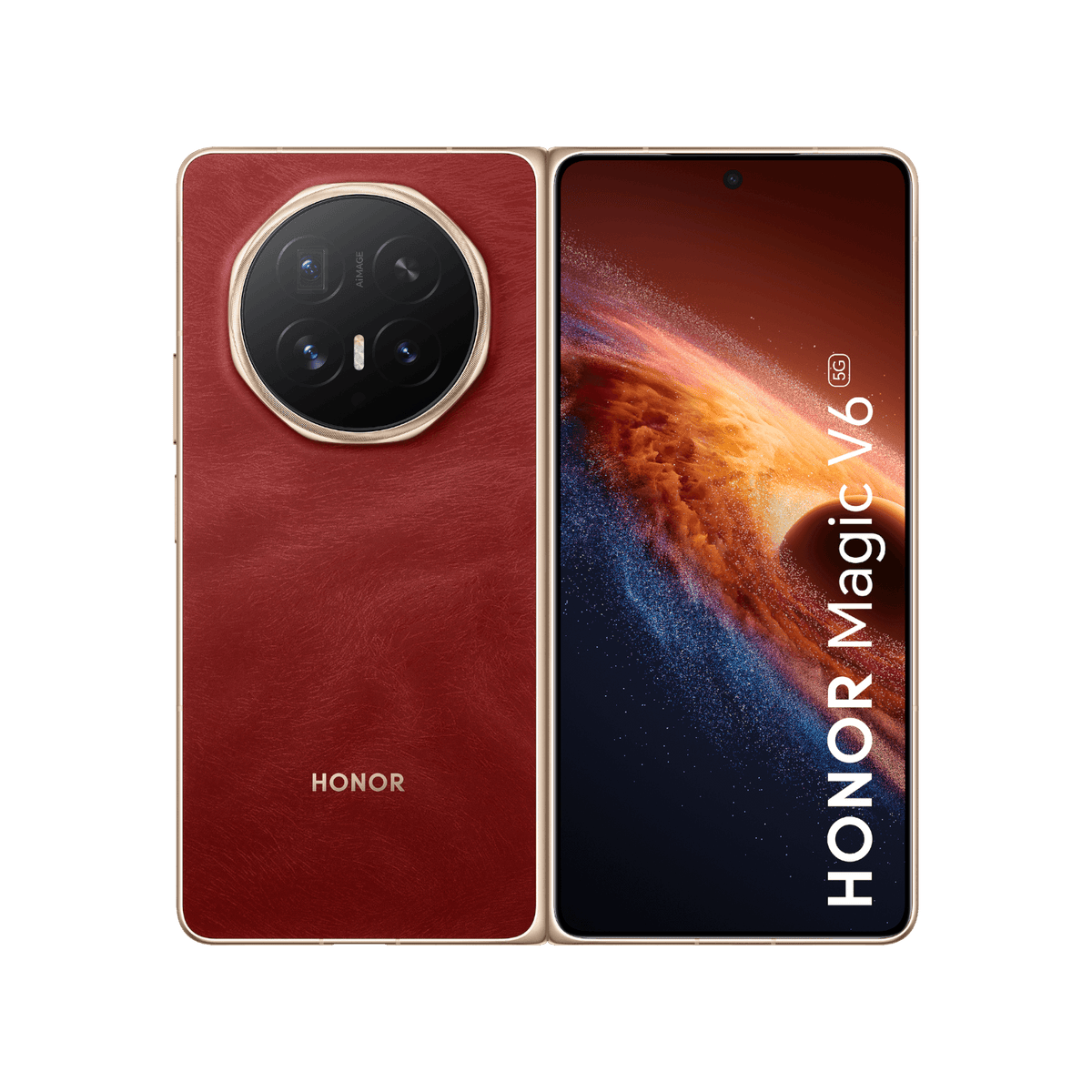 HONOR Magic V6 Czerwony Przód i tył obudowy