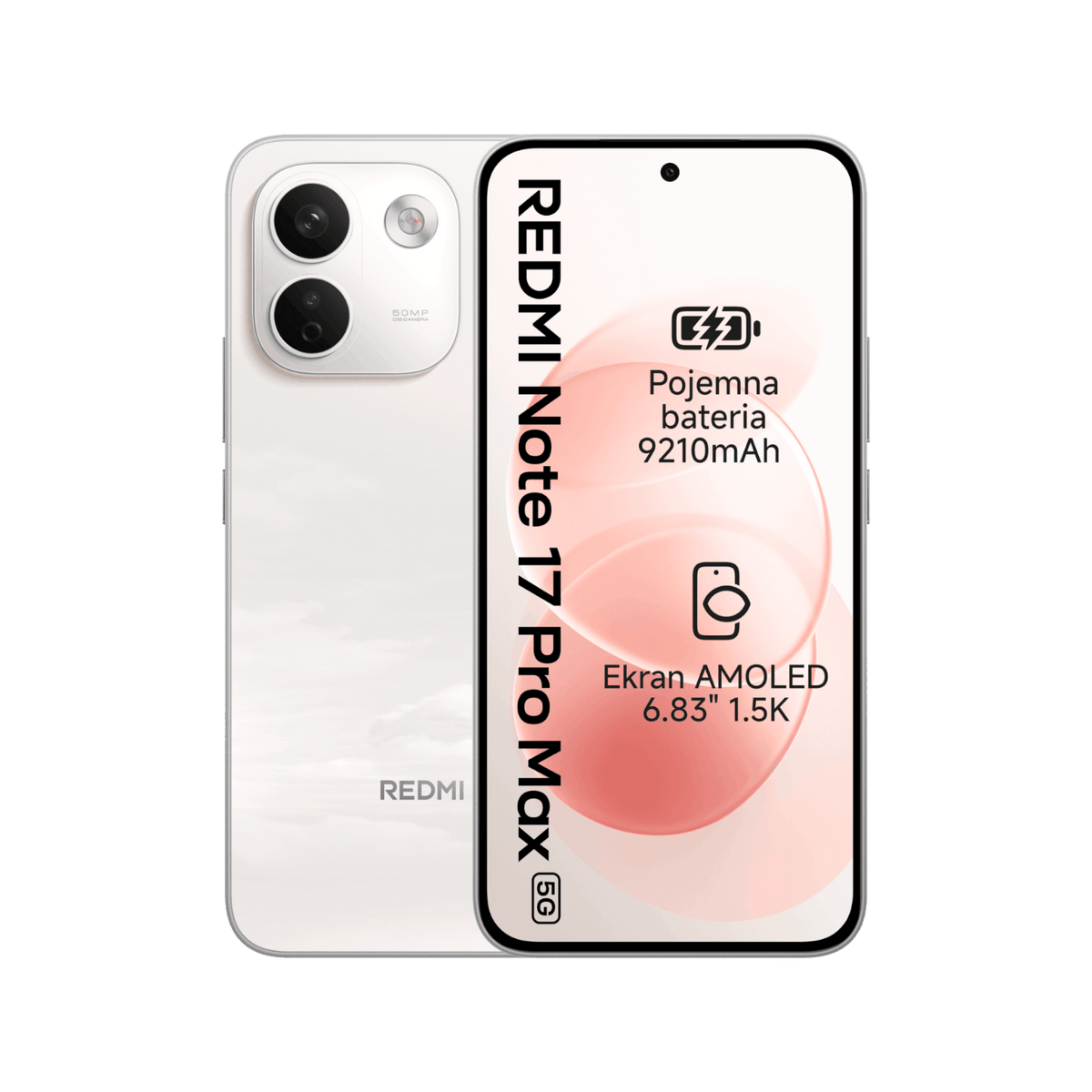 Smartfon Redmi Note 17 Pro Max 5G Biały