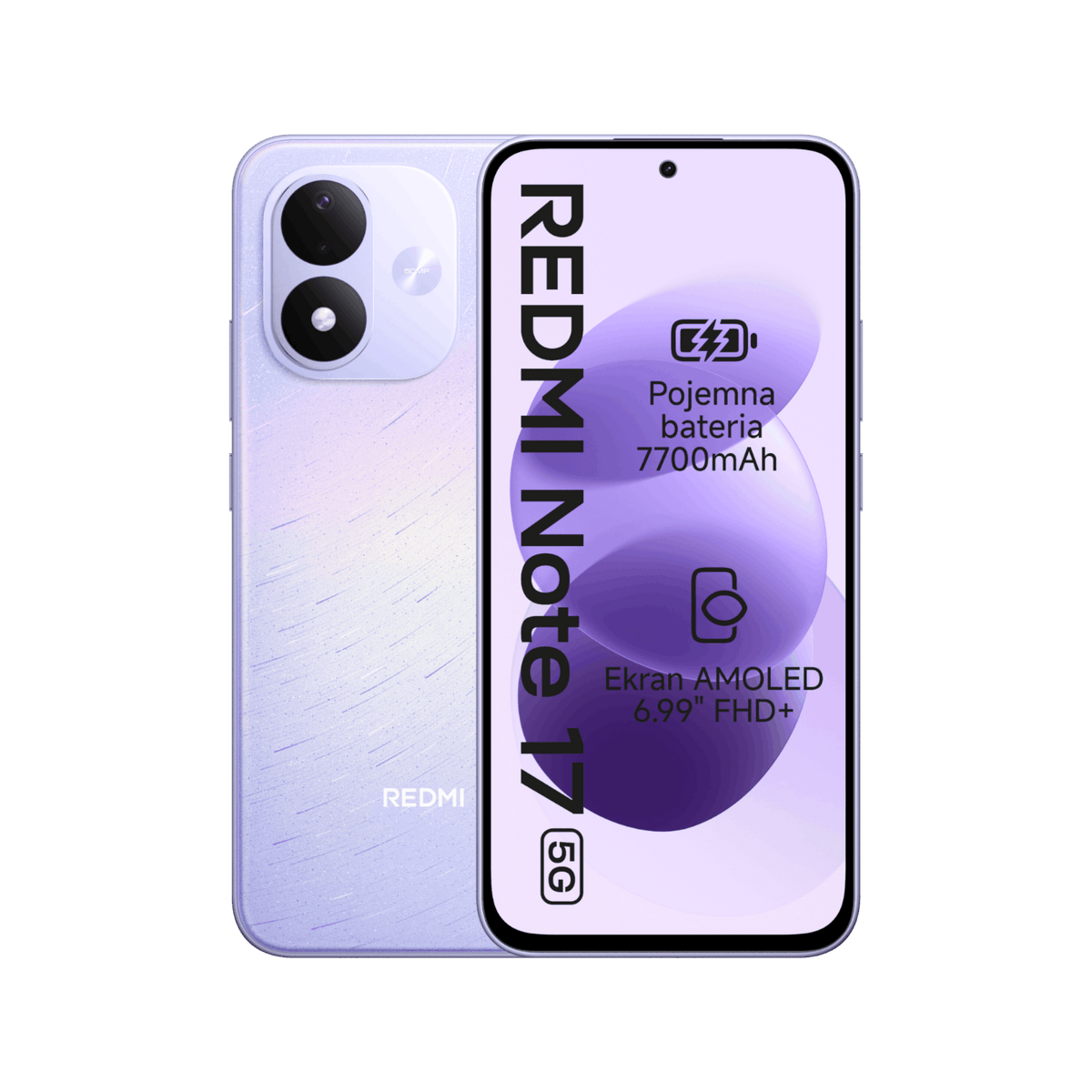 Smartfon Redmi Note 17 5G Fioletowy