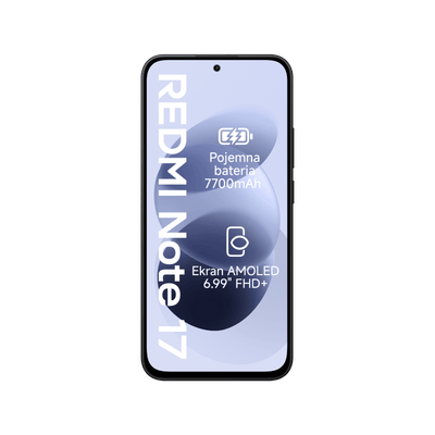 Smartfon Redmi Note 17 Czarny Front