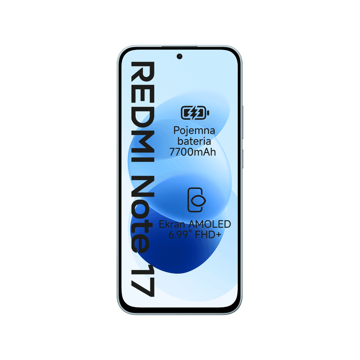 Smartfon Redmi Note 17 Niebieski Front