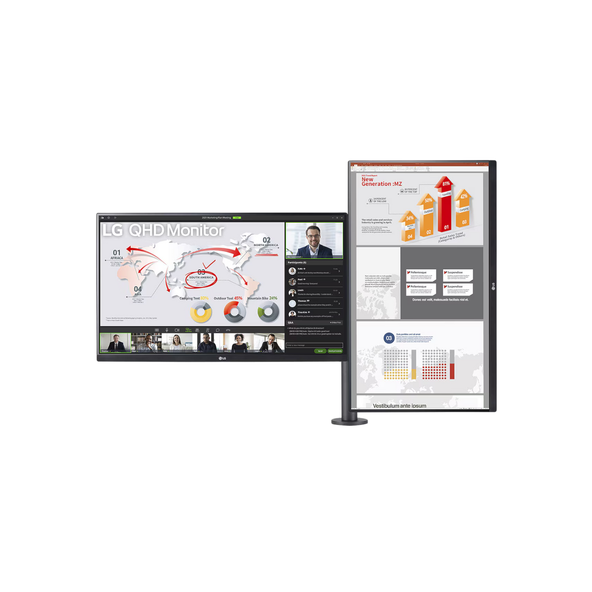 Monitor LG 27QP88DP-BS 27" IPS QHD.