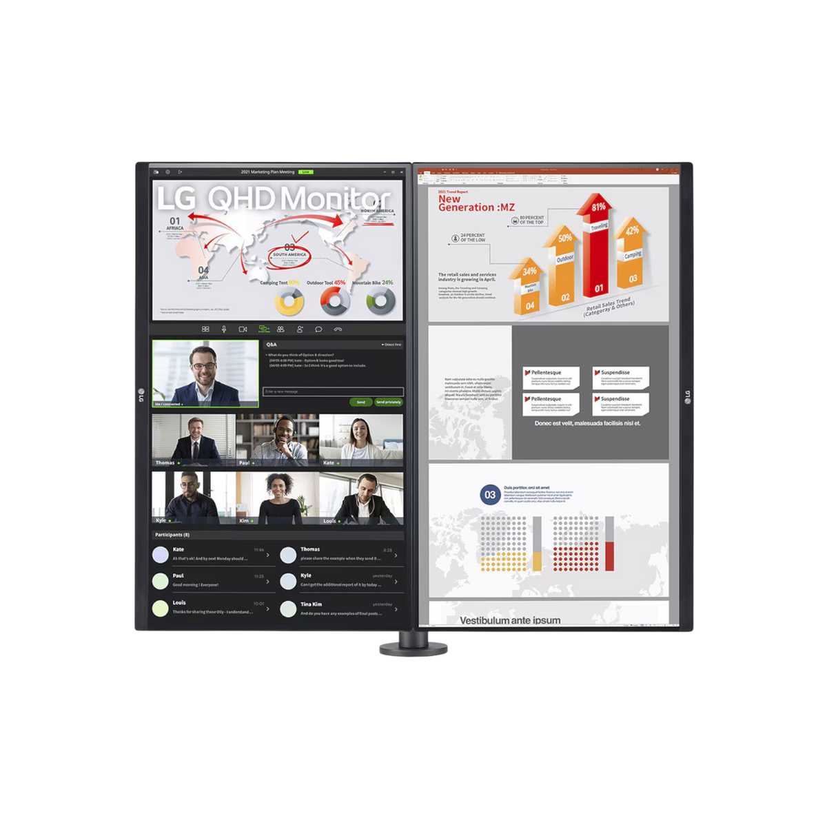 Monitor LG 27QP88DP-BS 27" IPS QHD.