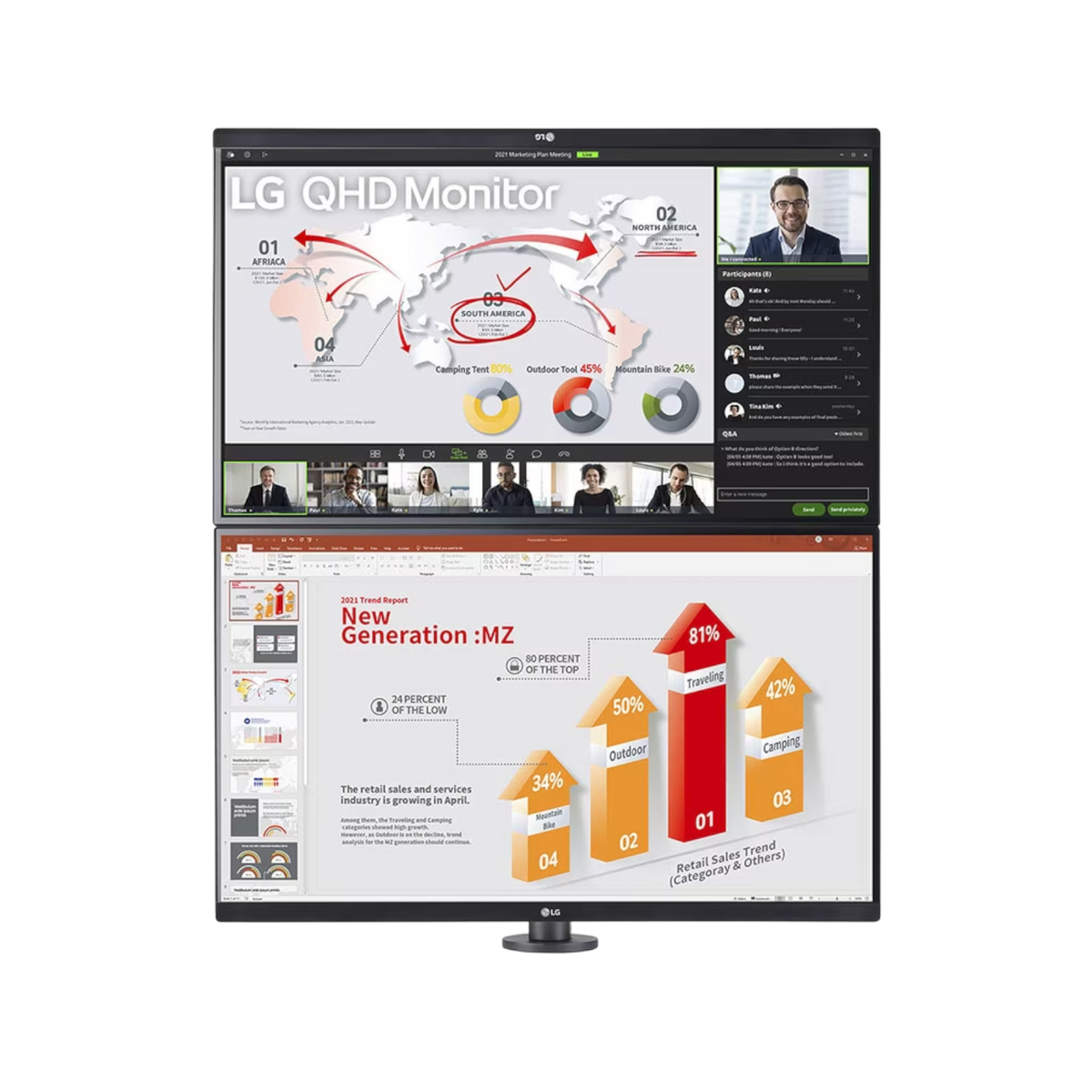 Monitor LG 27QP88DP-BS 27" IPS QHD.