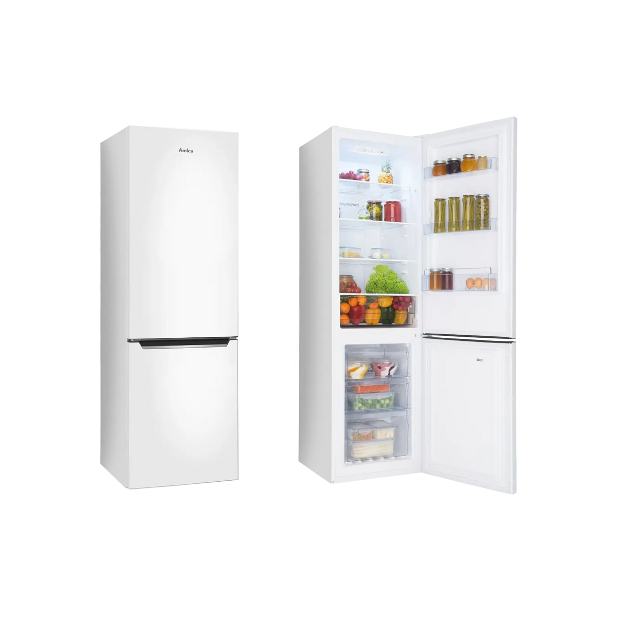 Lodówka wolnostojąca Amica FK2995.2FT No Frost Slim 180cm.