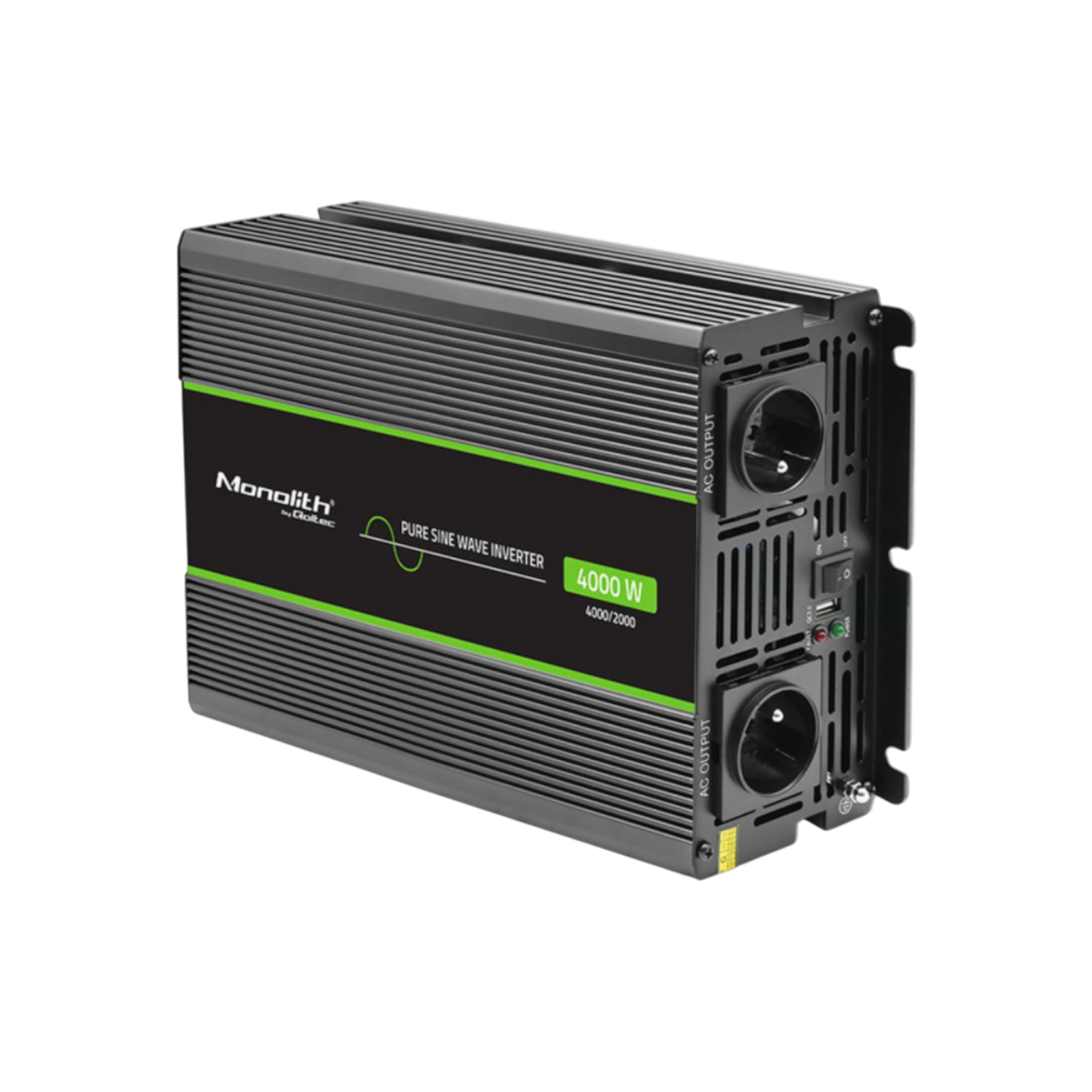 Przetwornica Qoltec 51935 12V na 230V 2000W/4000W Czysta sinusoida.