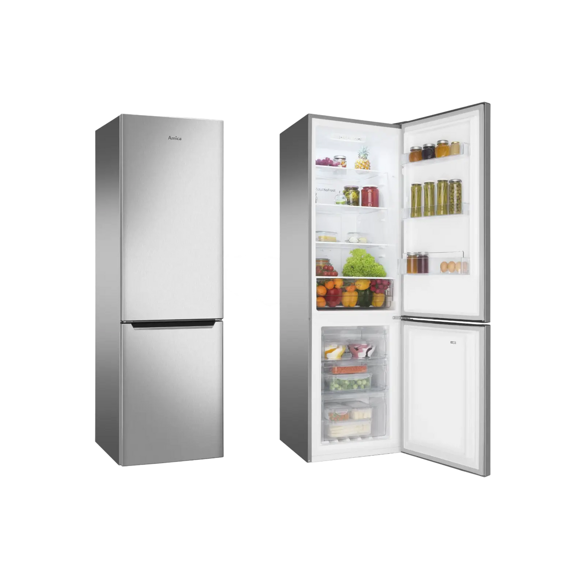 Lodówka wolnostojąca Amica FK2995.2FTX No Frost Slim 180cm.