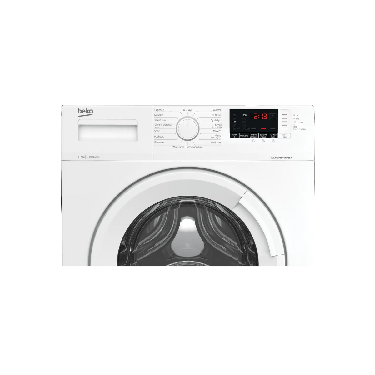 Pralka wolnostojąca Beko WUE7512WWE 7kg 1000rpm.