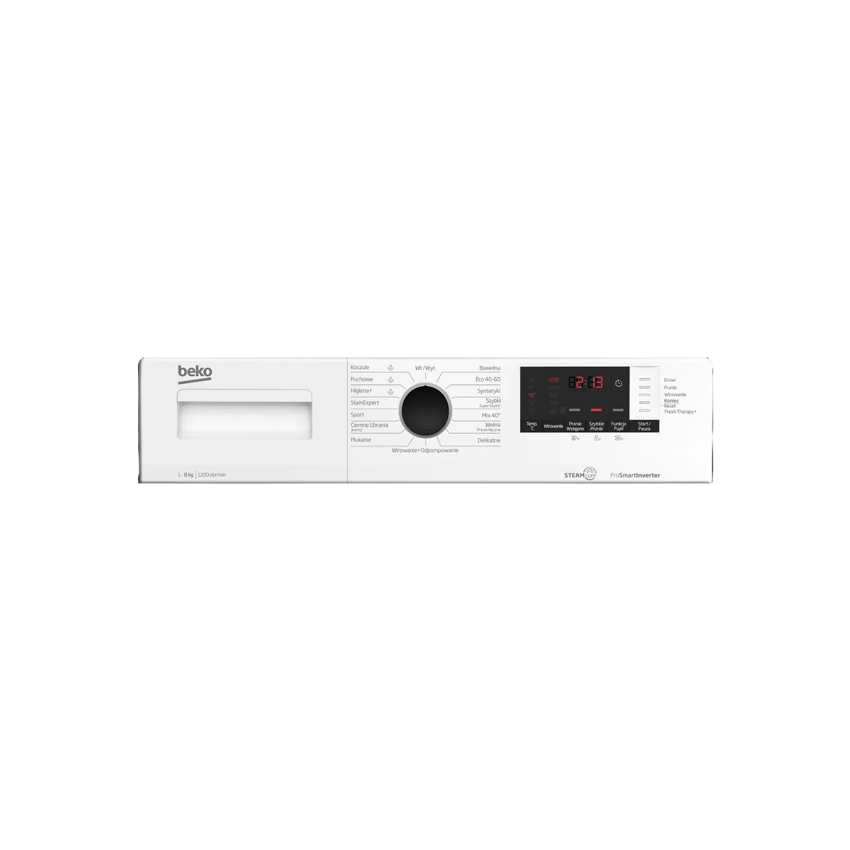 Pralka wolnostojąca Beko WUV8612WPBSE 8kg 1200rpm.