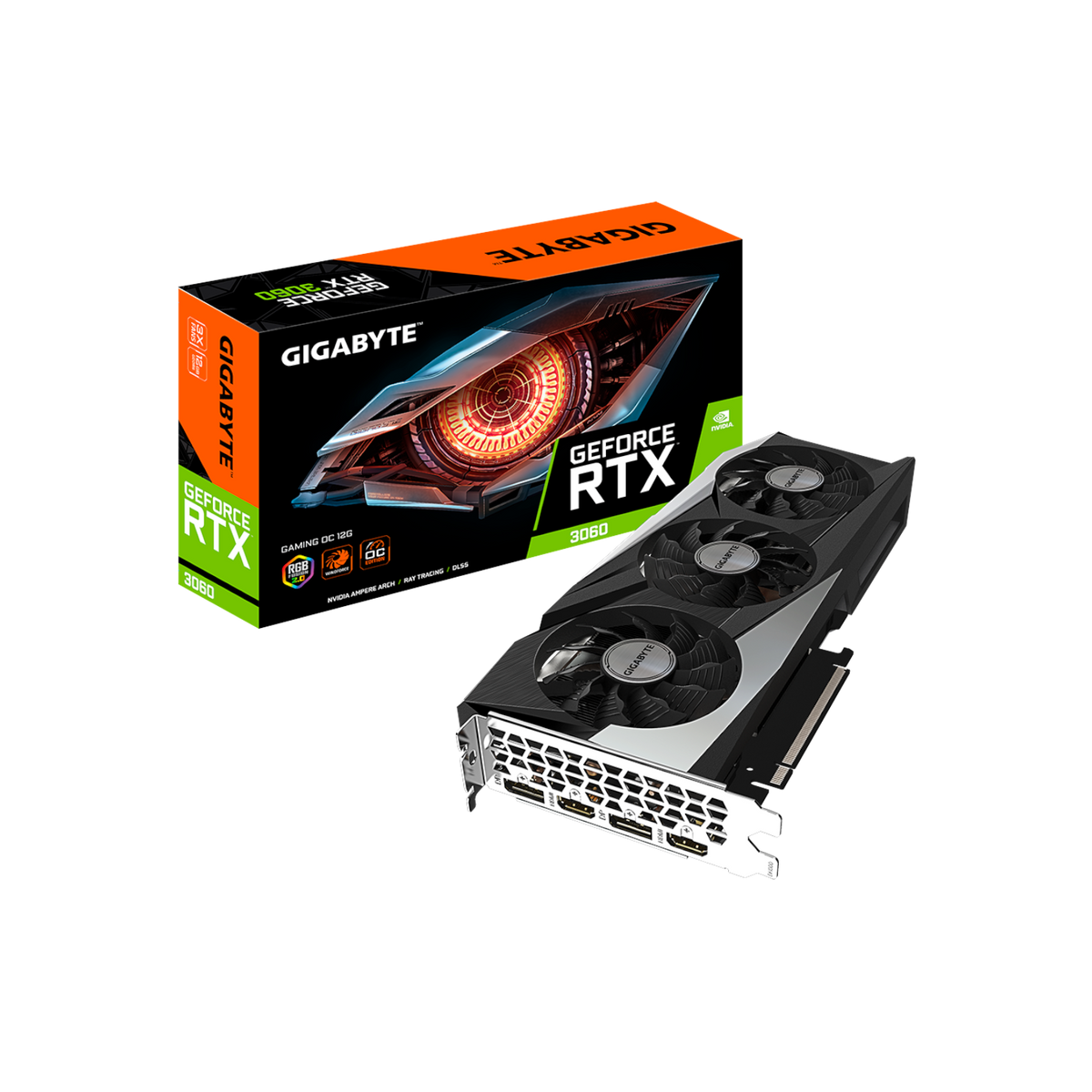 Karta graficzna Gigabyte GeForce RTX 3060 GAMING OC 12GB GDDR6.