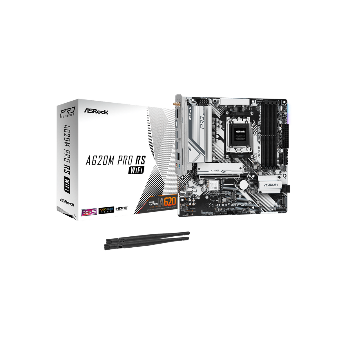 Płyta główna ASRock A620M PRO RS WiFi.