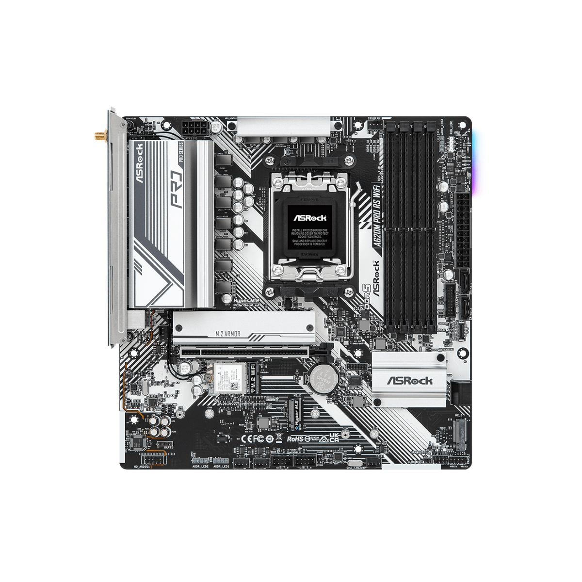 Płyta główna ASRock A620M PRO RS WiFi.