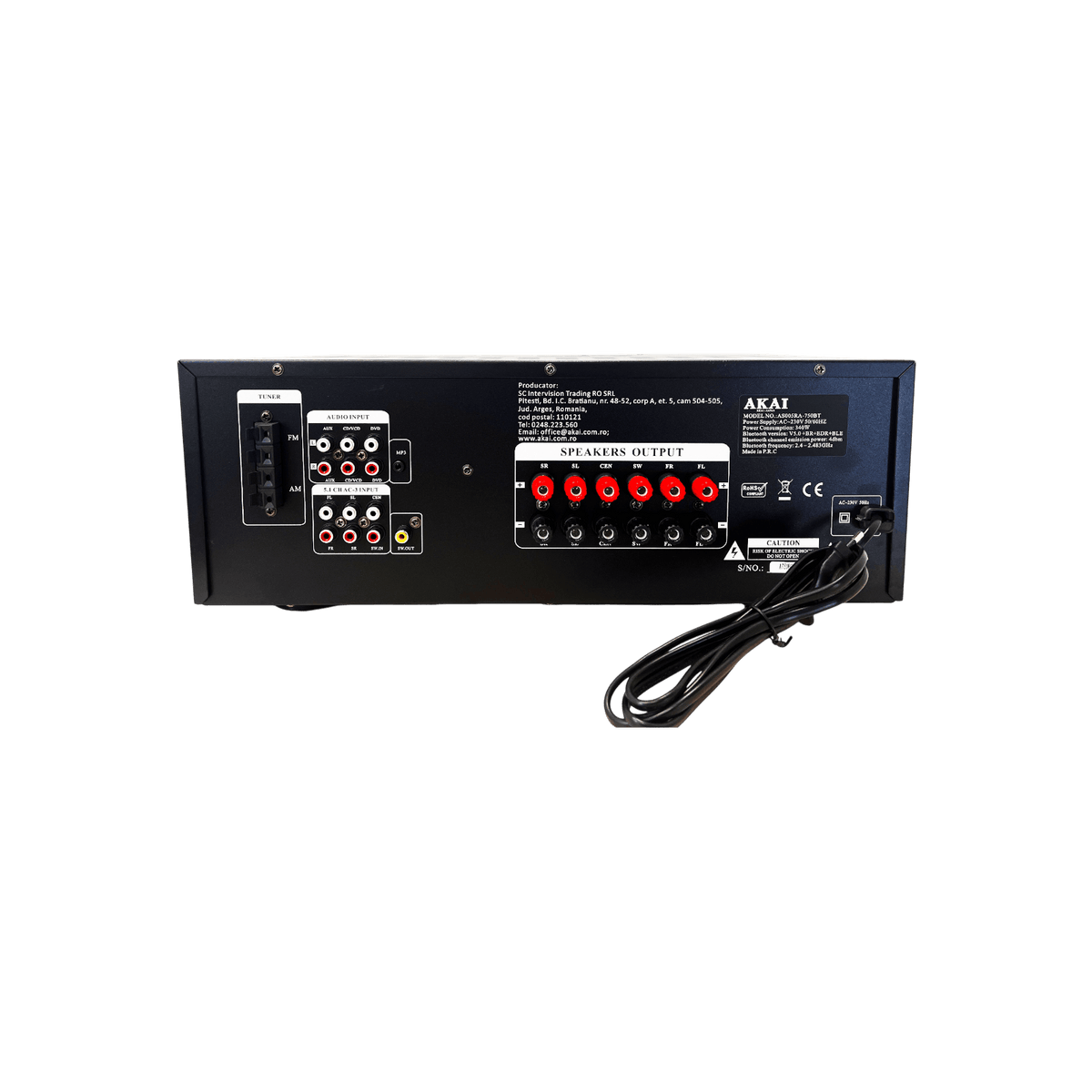 Amplituner AKAI AS005RA-750B.