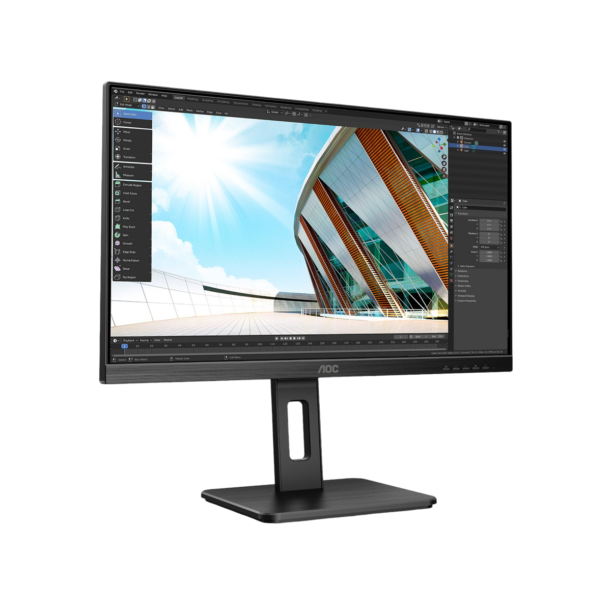 Monitor AOC 24P2Q 23,8" IPS Full HD.
