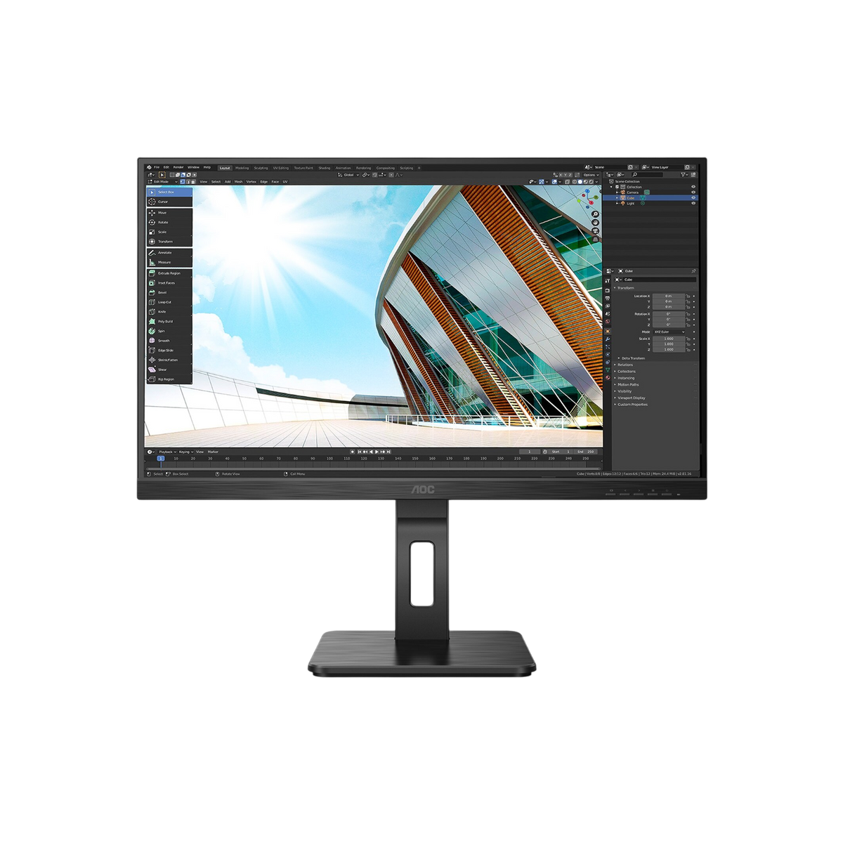 Monitor AOC 27P2Q 27" IPS Full HD.