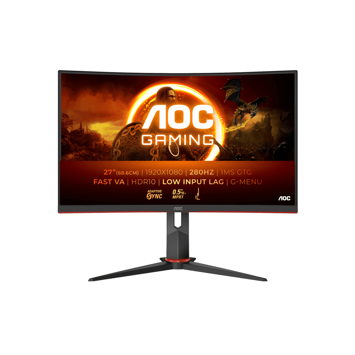 Monitor gamingowy AOC C27G2Z3/BK 27" VA Full HD.