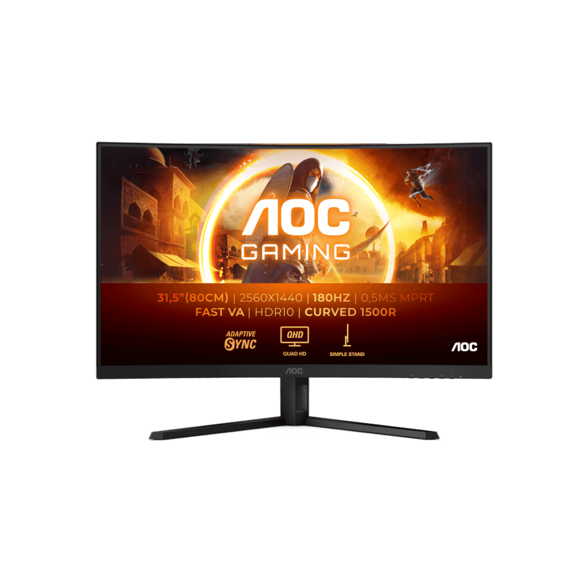 Monitor gamingowy AOC CQ32G4VE 31,5" VA QHD.