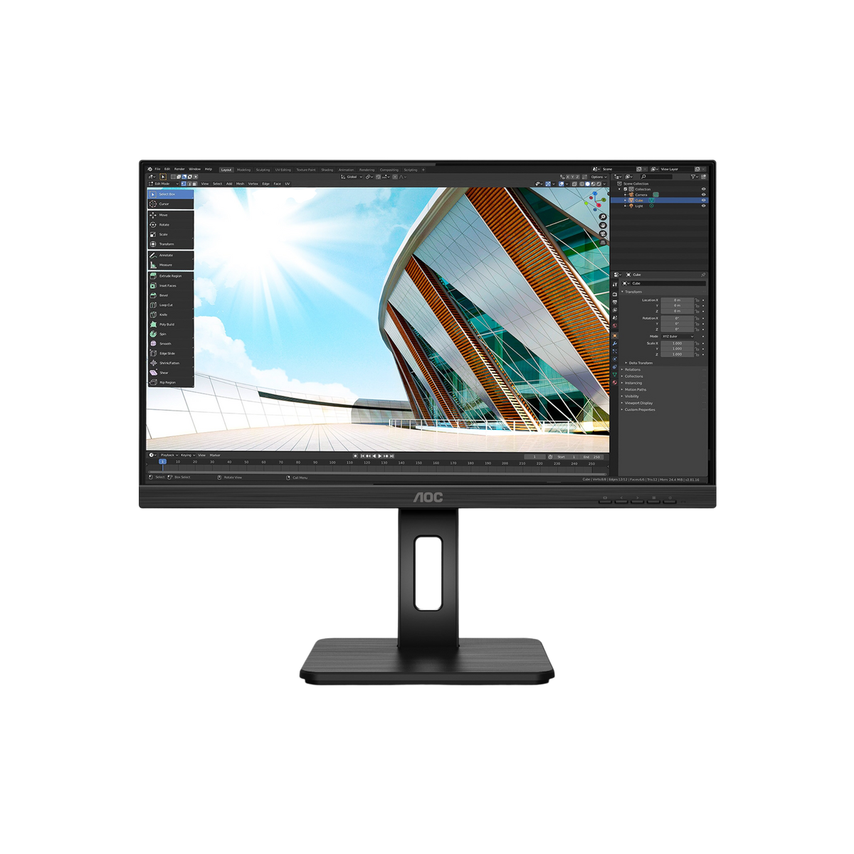 Monitor AOC Q24P2Q 23,8" IPS QHD.