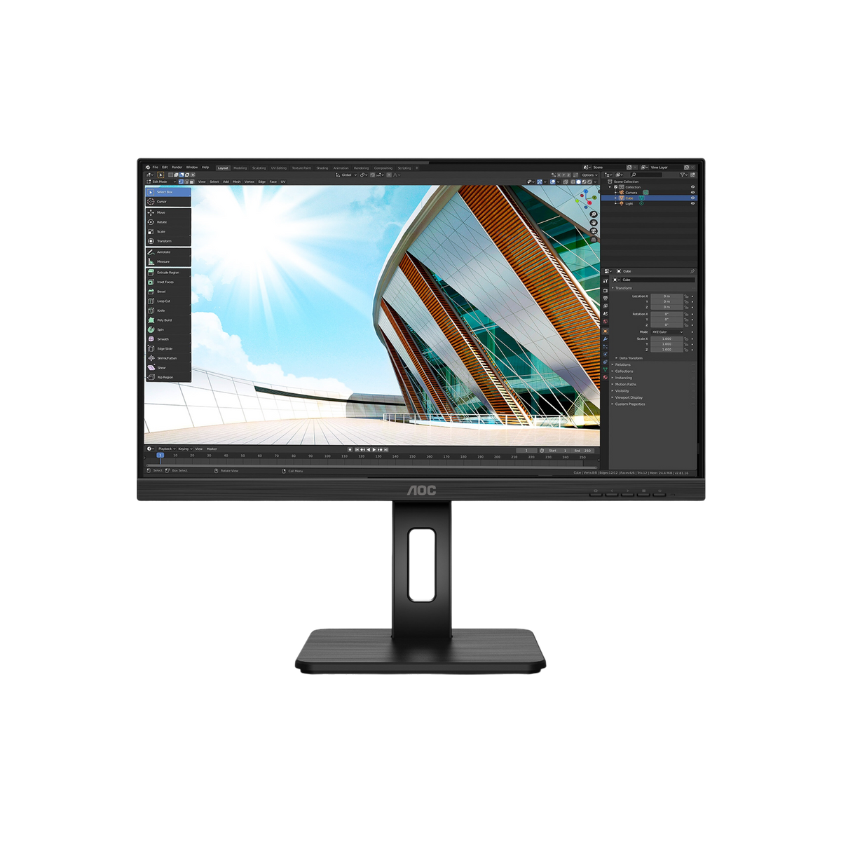 Monitor AOC U27P2 27" IPS 4K UHD.
